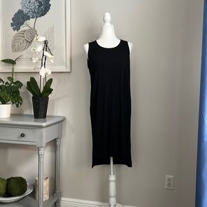 Eileen Fisher Silk Georgette Sleeveless Dress